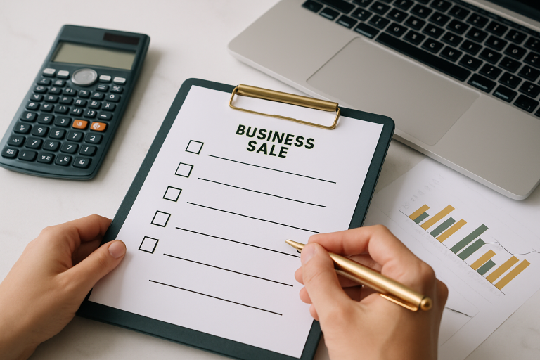 business sale preparation checklist illustration