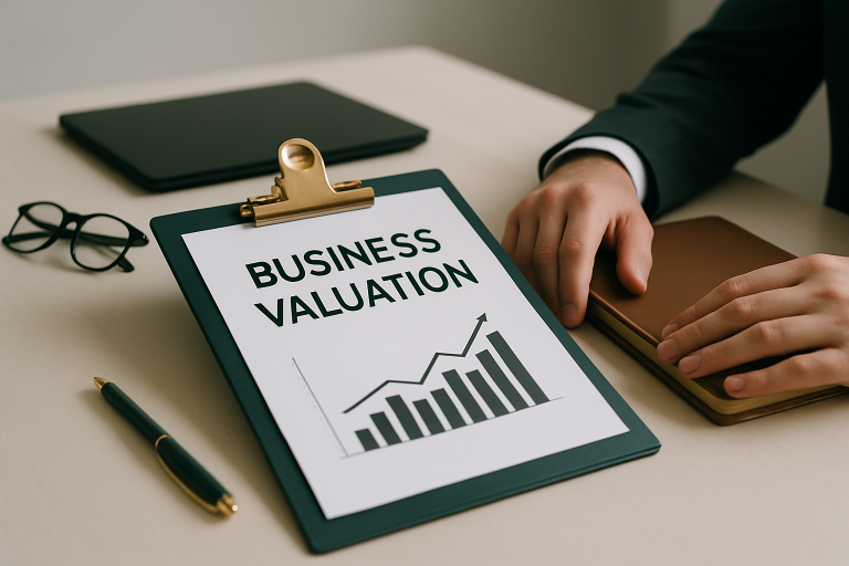 business valuation illustration