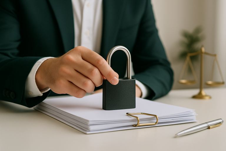 confidential business sale illustration