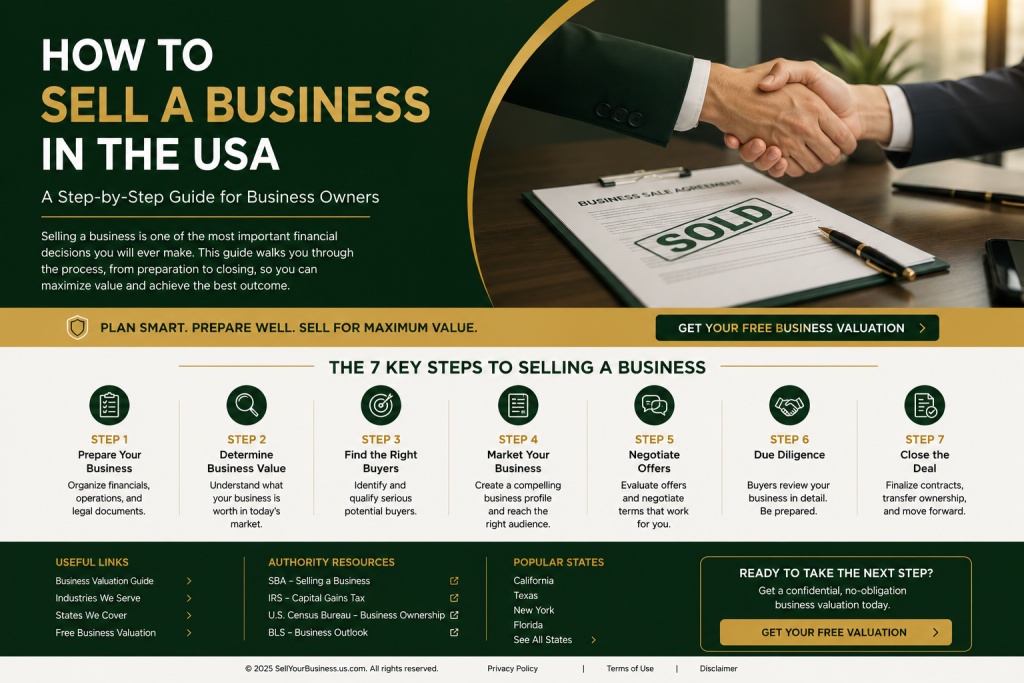 How to sell a Business in seven easy step