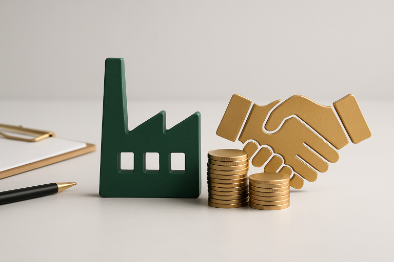 business sale industries illustration