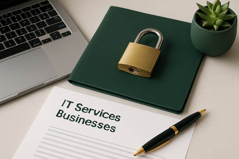 sell an IT services business illustration