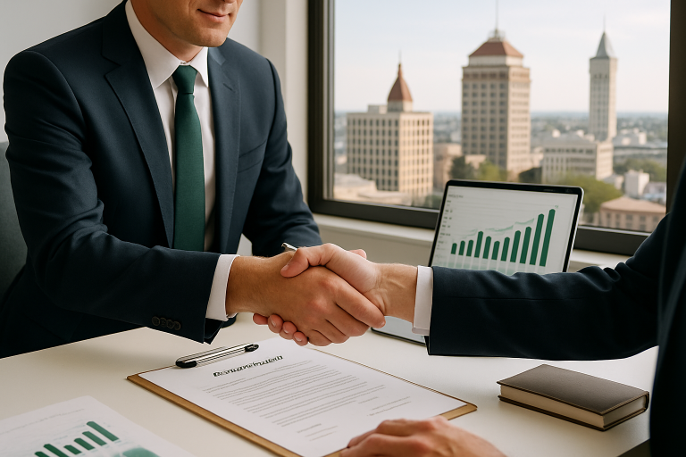 sell your business in Fresno illustration