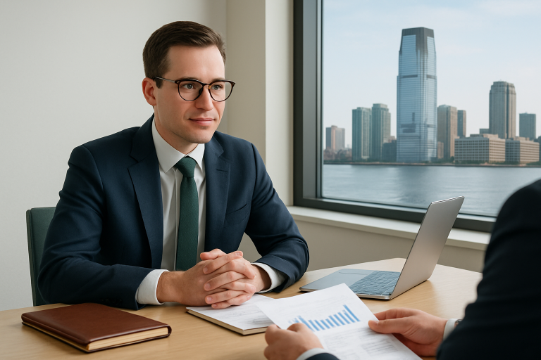 sell your business Jersey City New Jersey illustration
