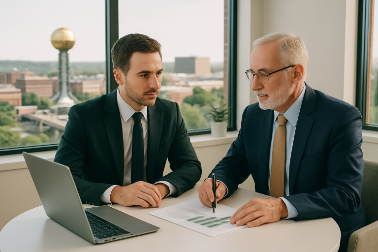 sell your business Knoxville Tennessee illustration
