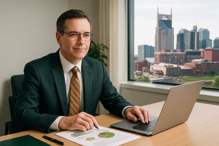 sell your business Nashville Tennessee illustration