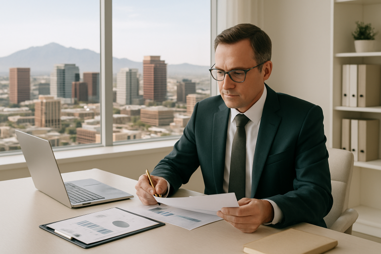 sell your business Phoenix Arizona illustration