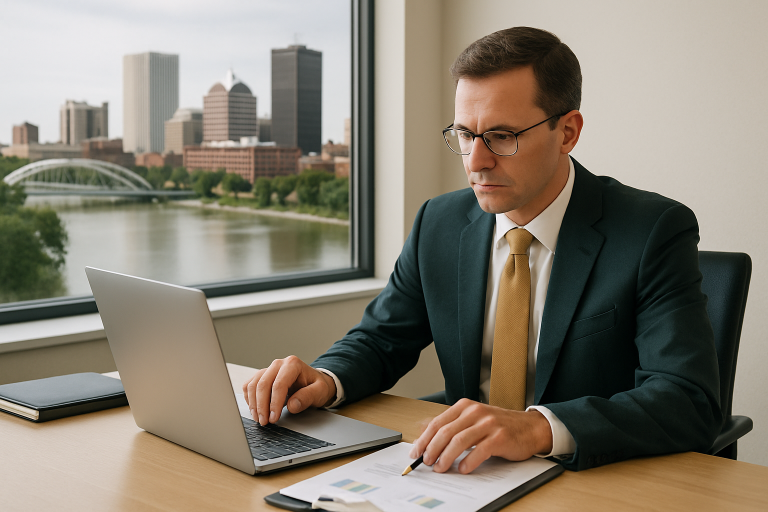 sell your business Rochester illustration