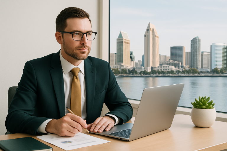sell your business in San Diego illustration