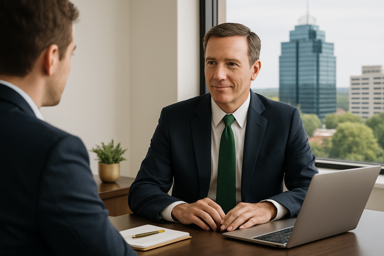 sell your business Sandy Springs Georgia illustration