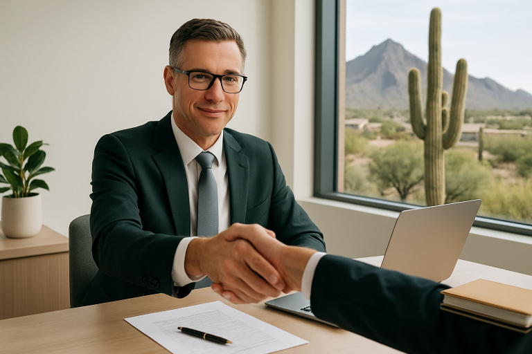 sell your business Scottsdale Arizona illustration