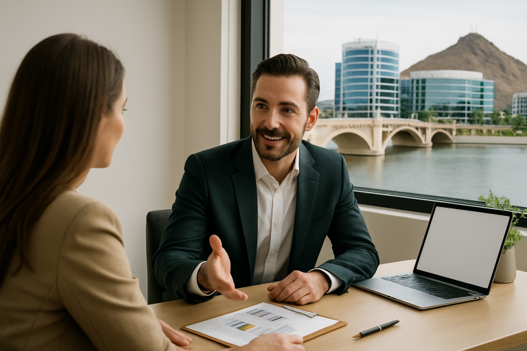 sell your business Tempe Arizona illustration