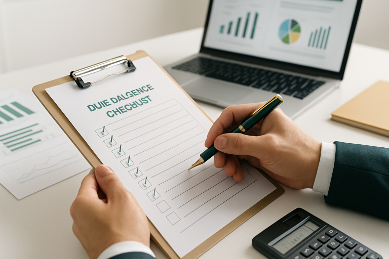 selling a business due diligence checklist illustration